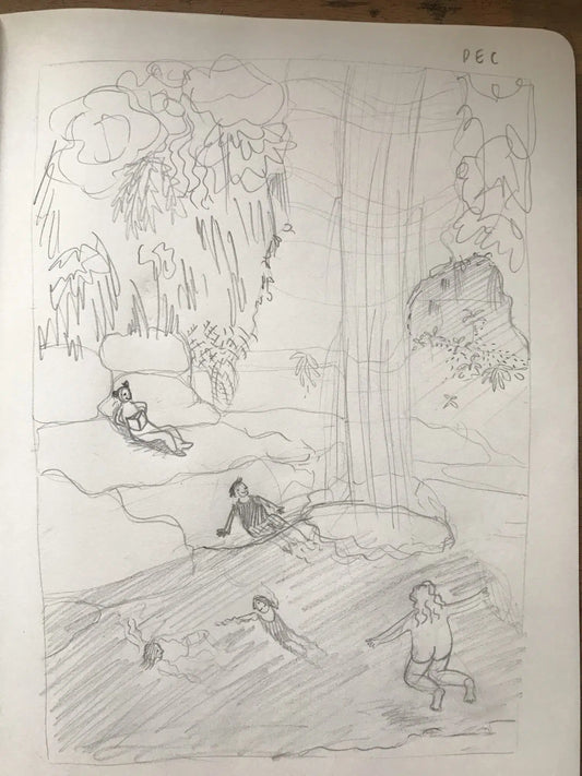 Artist Process - from sketch to final