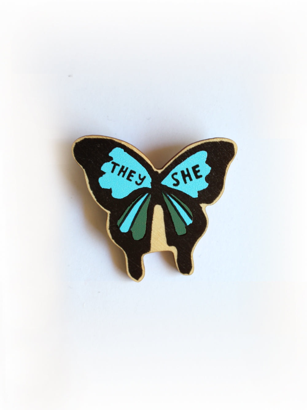 Ulysses Butterfly Pronoun Pin