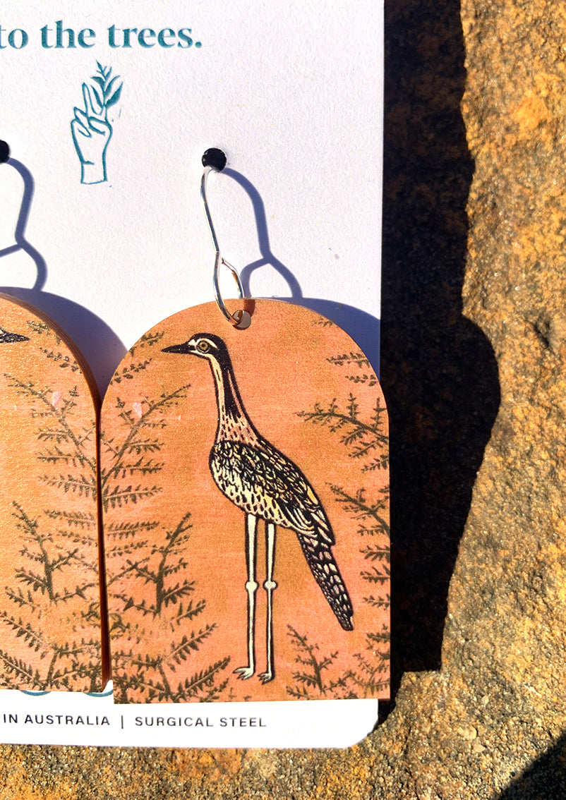 Bushstone Curlew Earrings