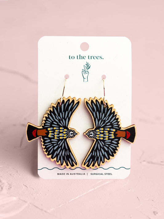 Flying Spotted Pardalote Earrings