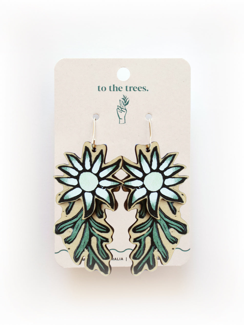 Flannel Flower Drop Earrings