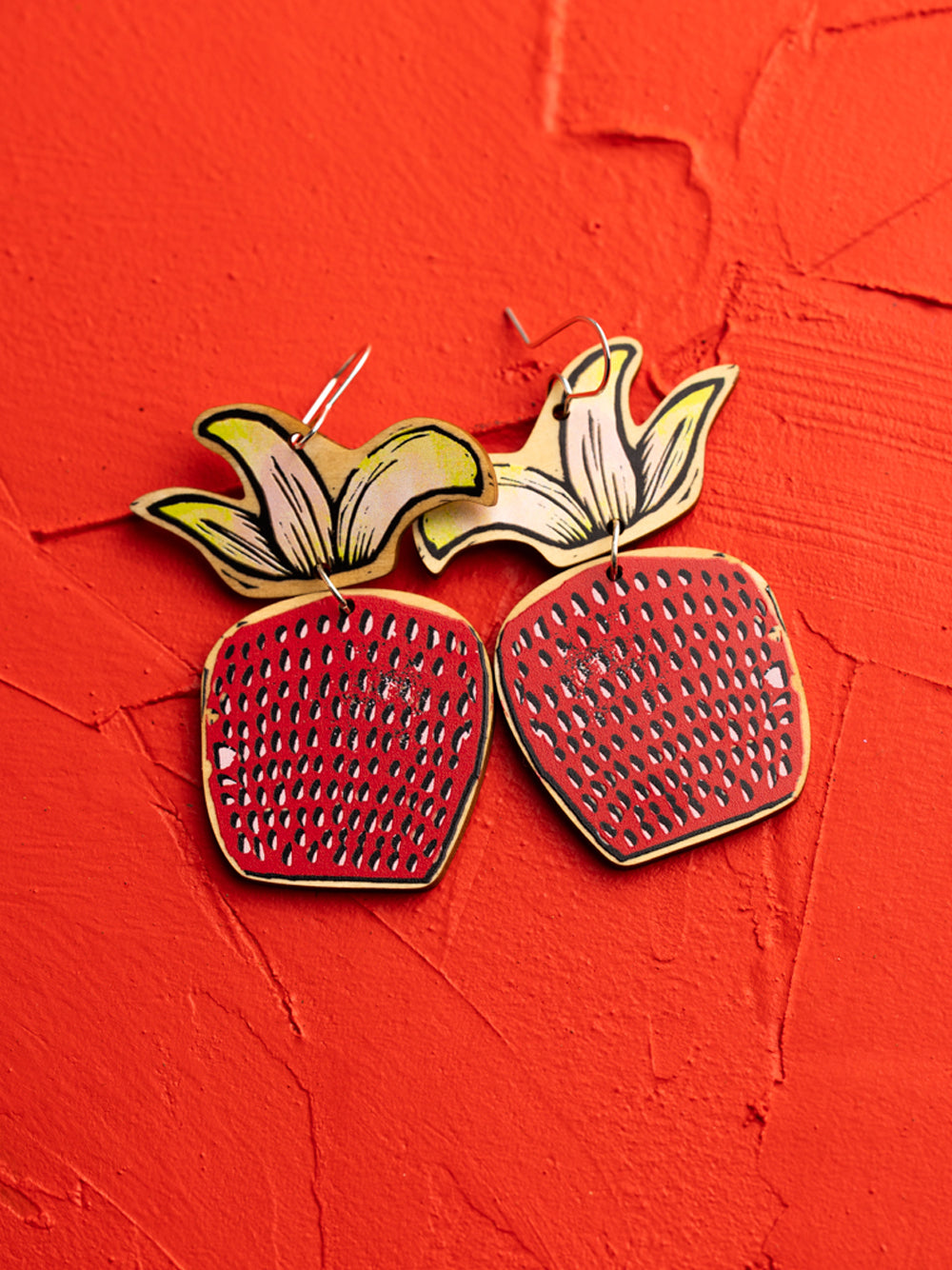 Atherton Raspberry Earrings
