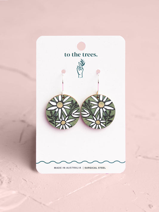 Flannel Flower Earrings