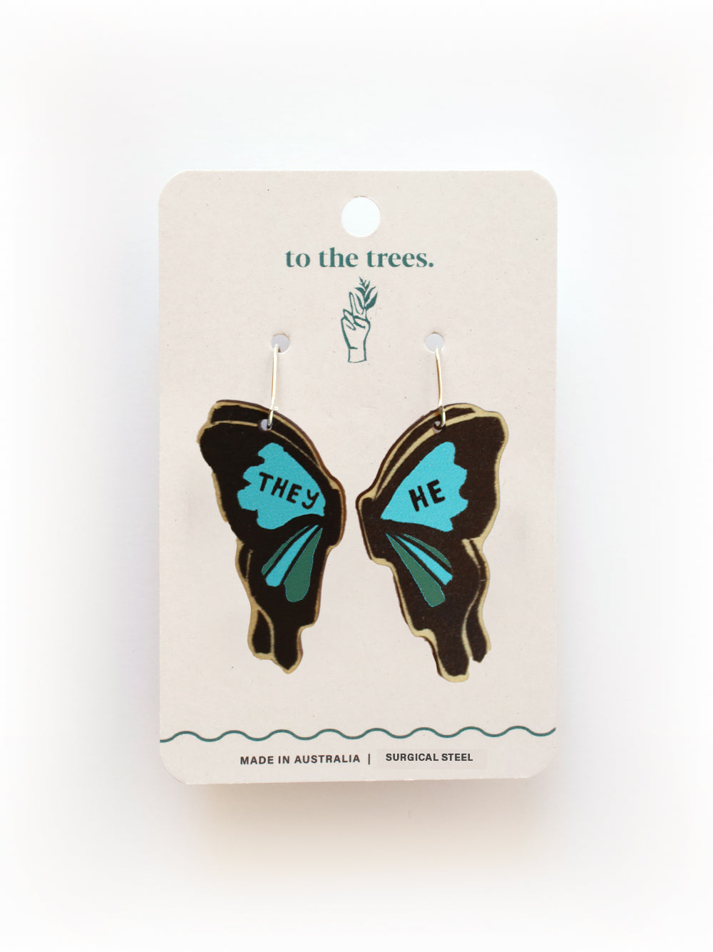 Ulysses Butterfly Pronoun Earrings