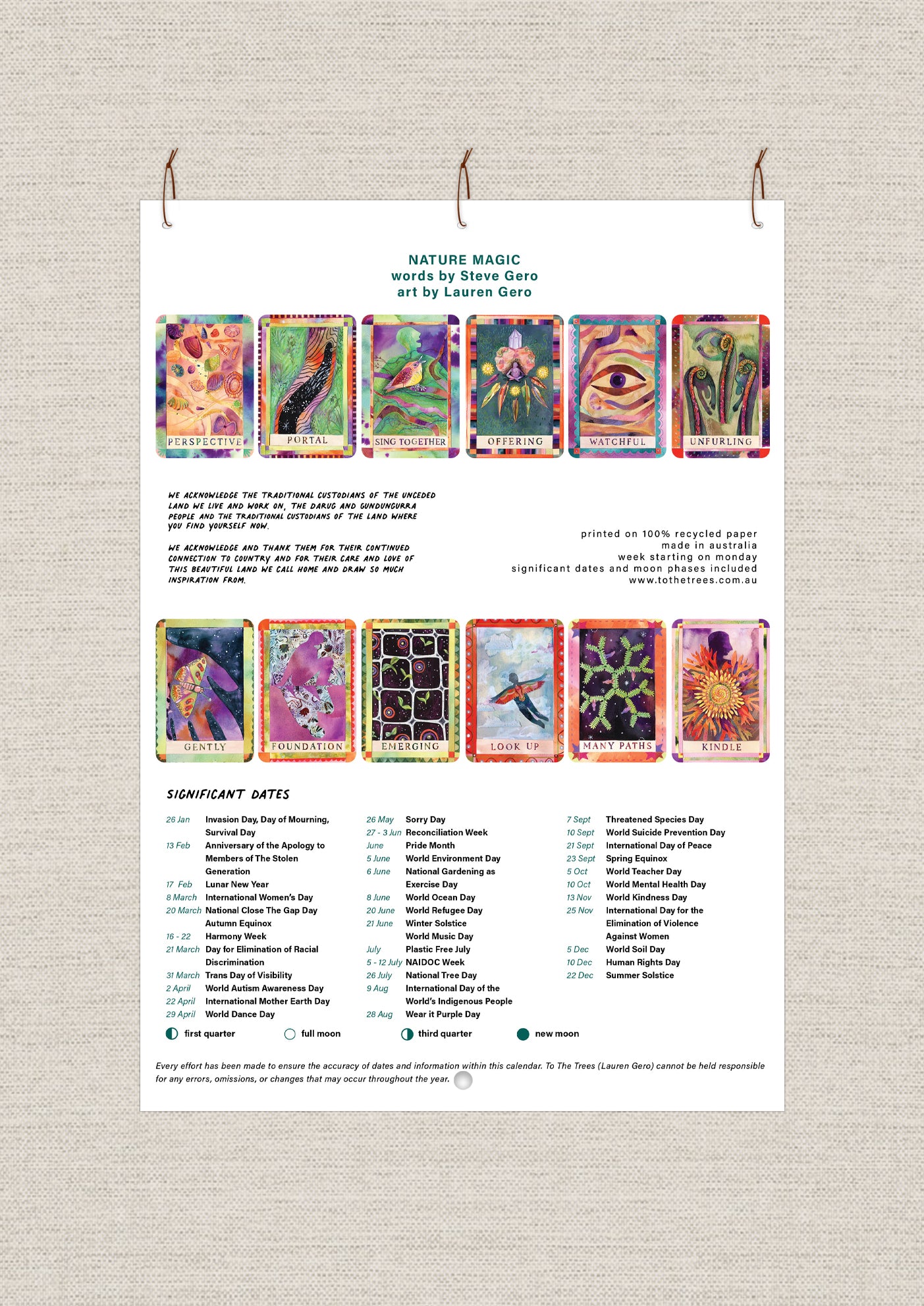 PRE-ORDER - 2026 Art Print Calendar