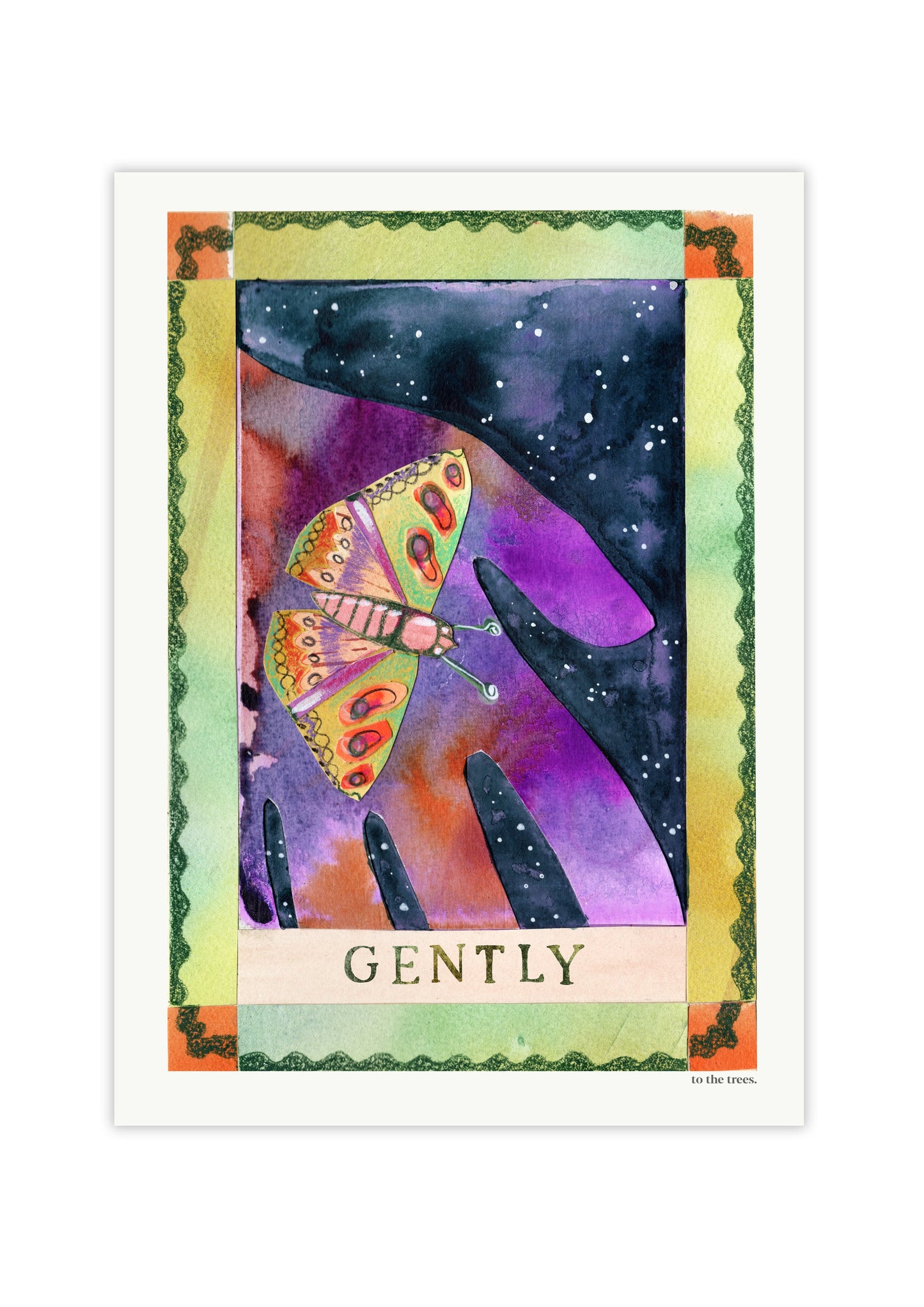 Gently Art Print | Australian Eco Nature Wall Art