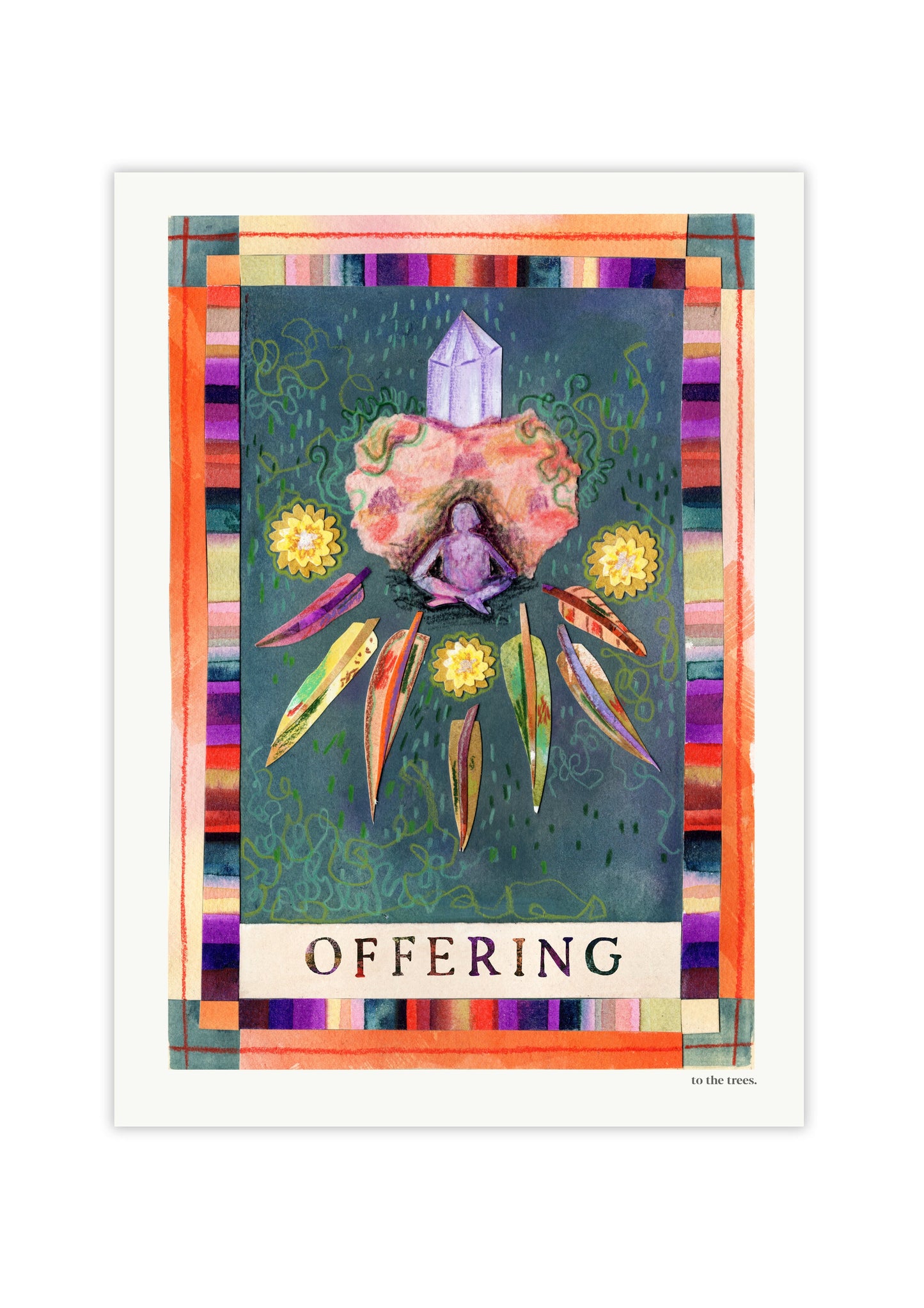 Offering Nature Magic Art Print | Australian Poetry Wall Art