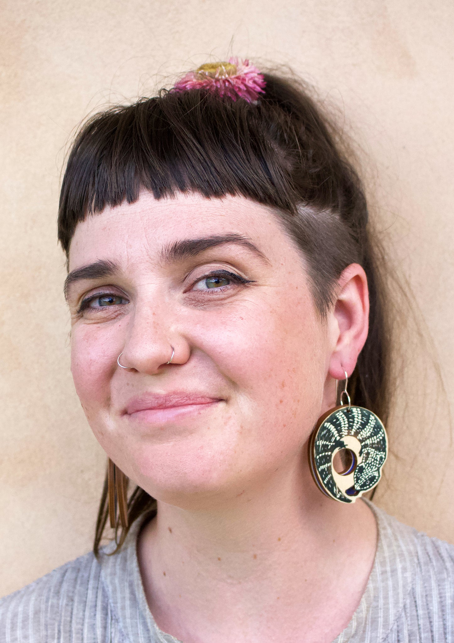 Blue Tongue Lizard Earrings