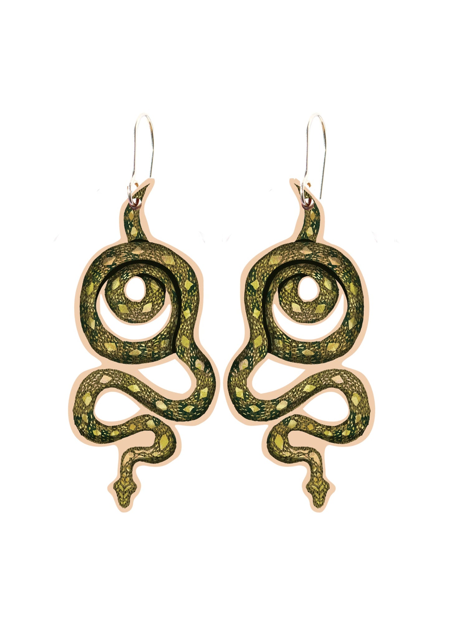 Diamond Python Earrings