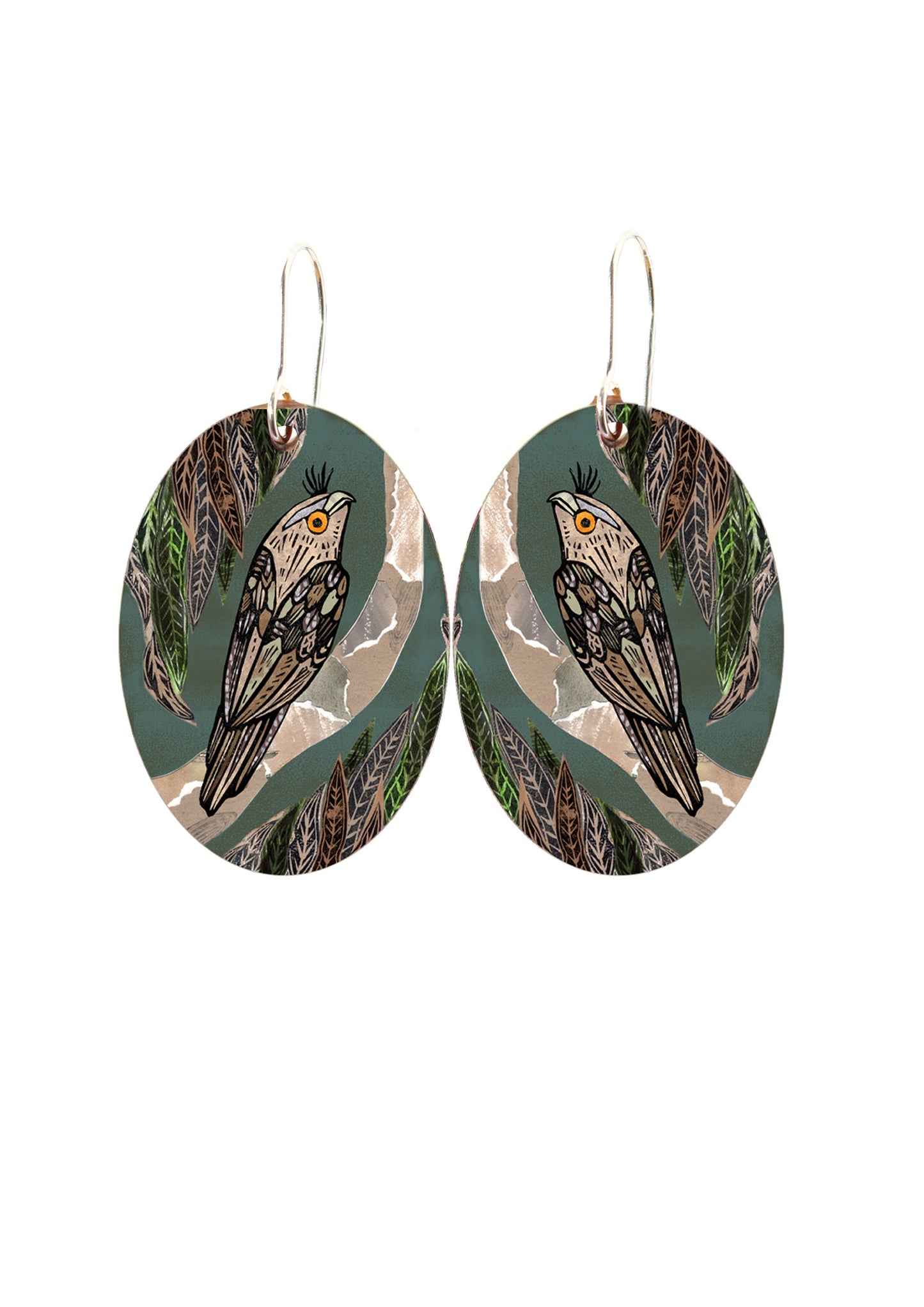 Tawny Frogmouth Earrings