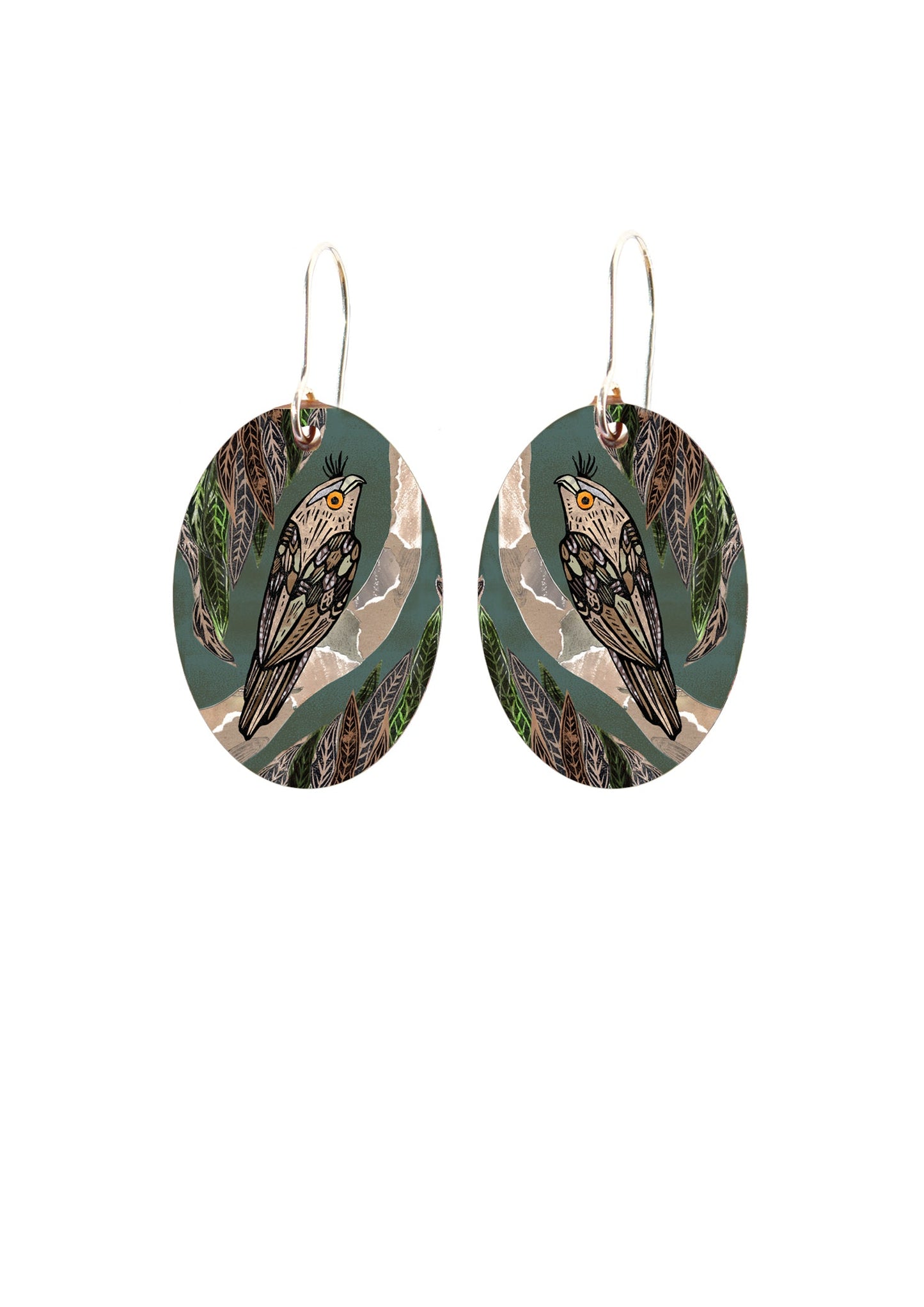 Tawny Frogmouth Earrings