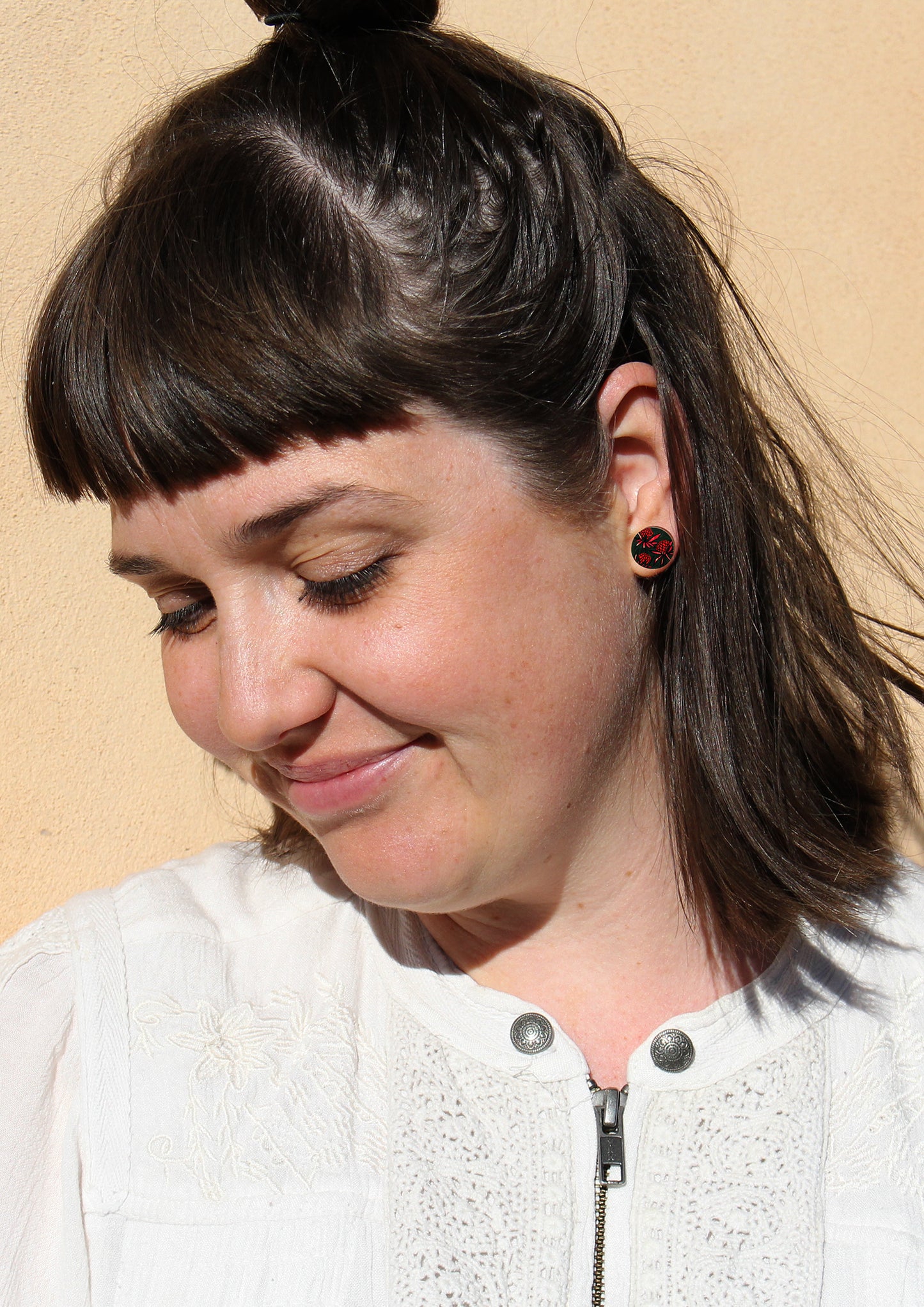 Red Waratah Earrings
