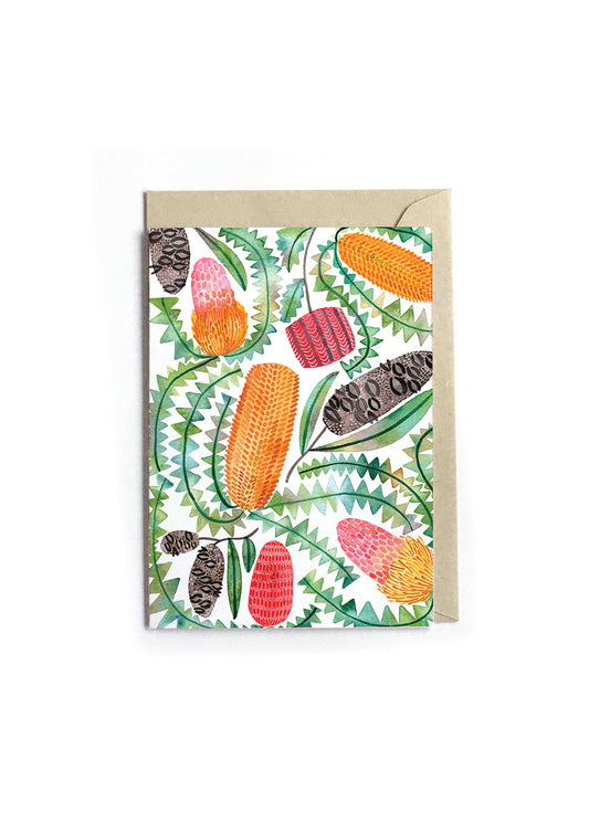 Greeting Card - Banksia Party