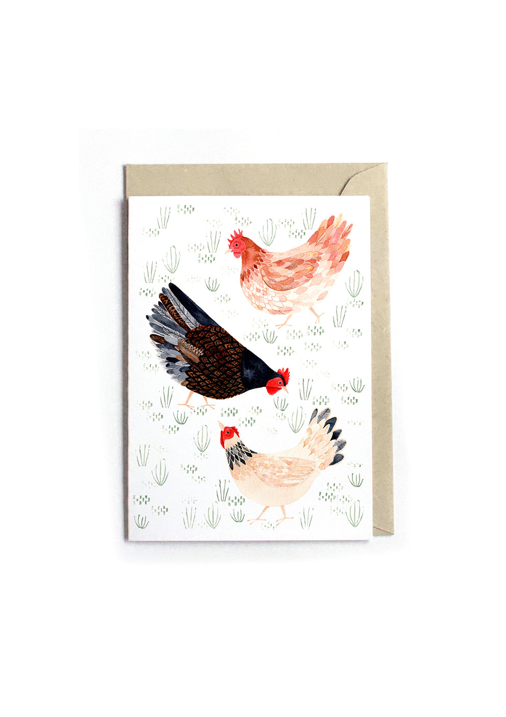 Greeting Card - Chickens