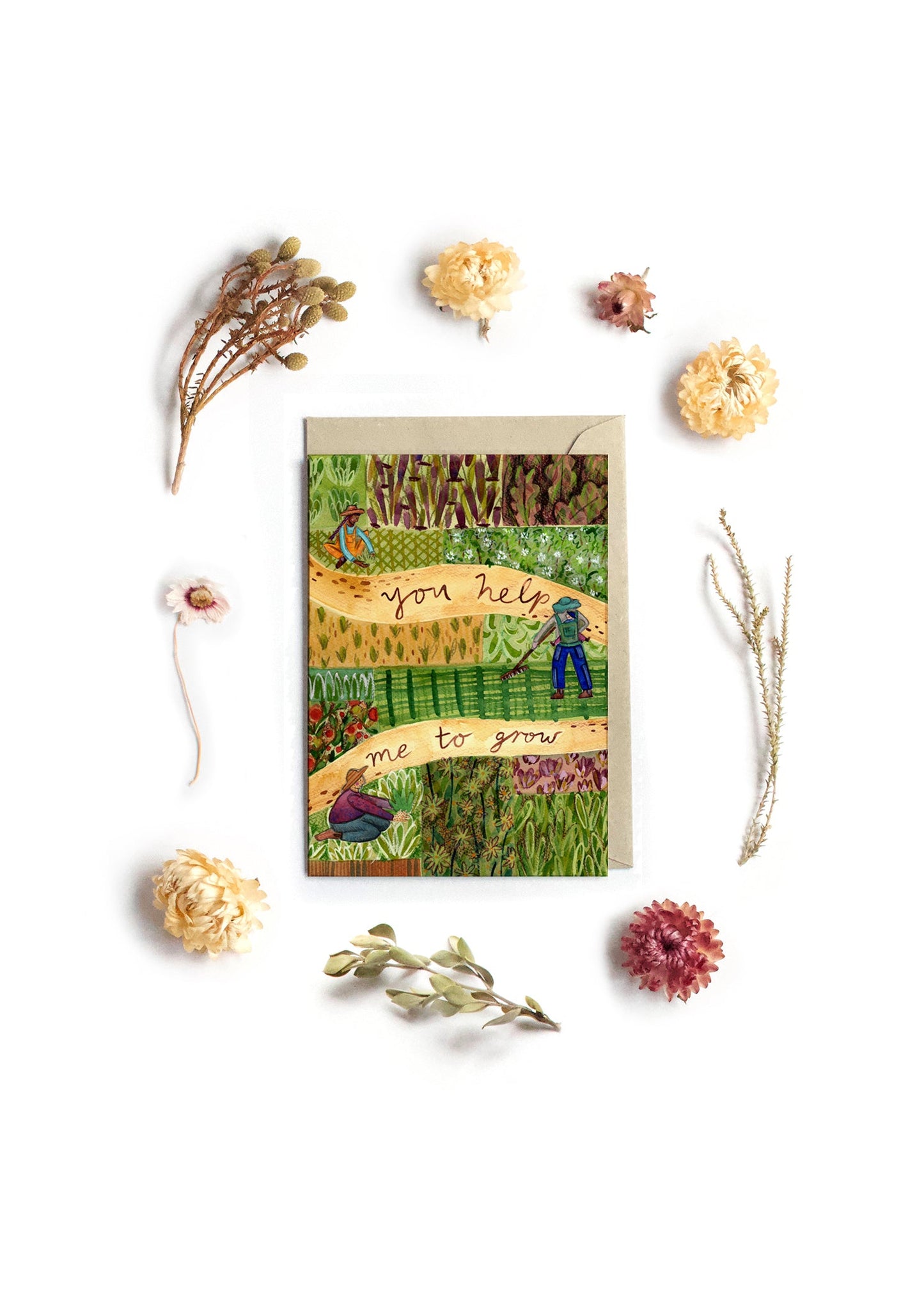 Greeting Card - You Help Me To Grow