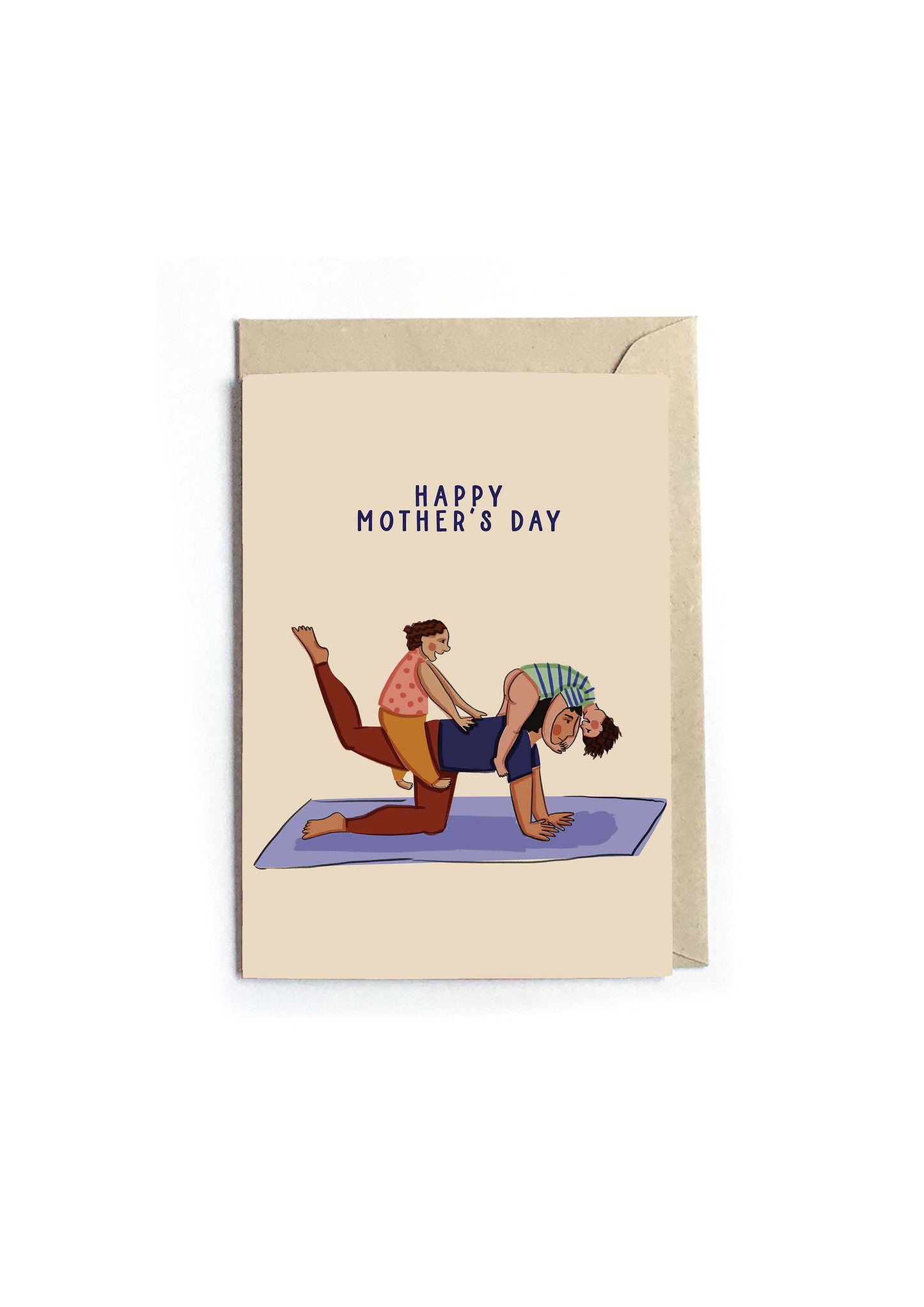 Greeting Card - Happy Mother's Day, Yoga