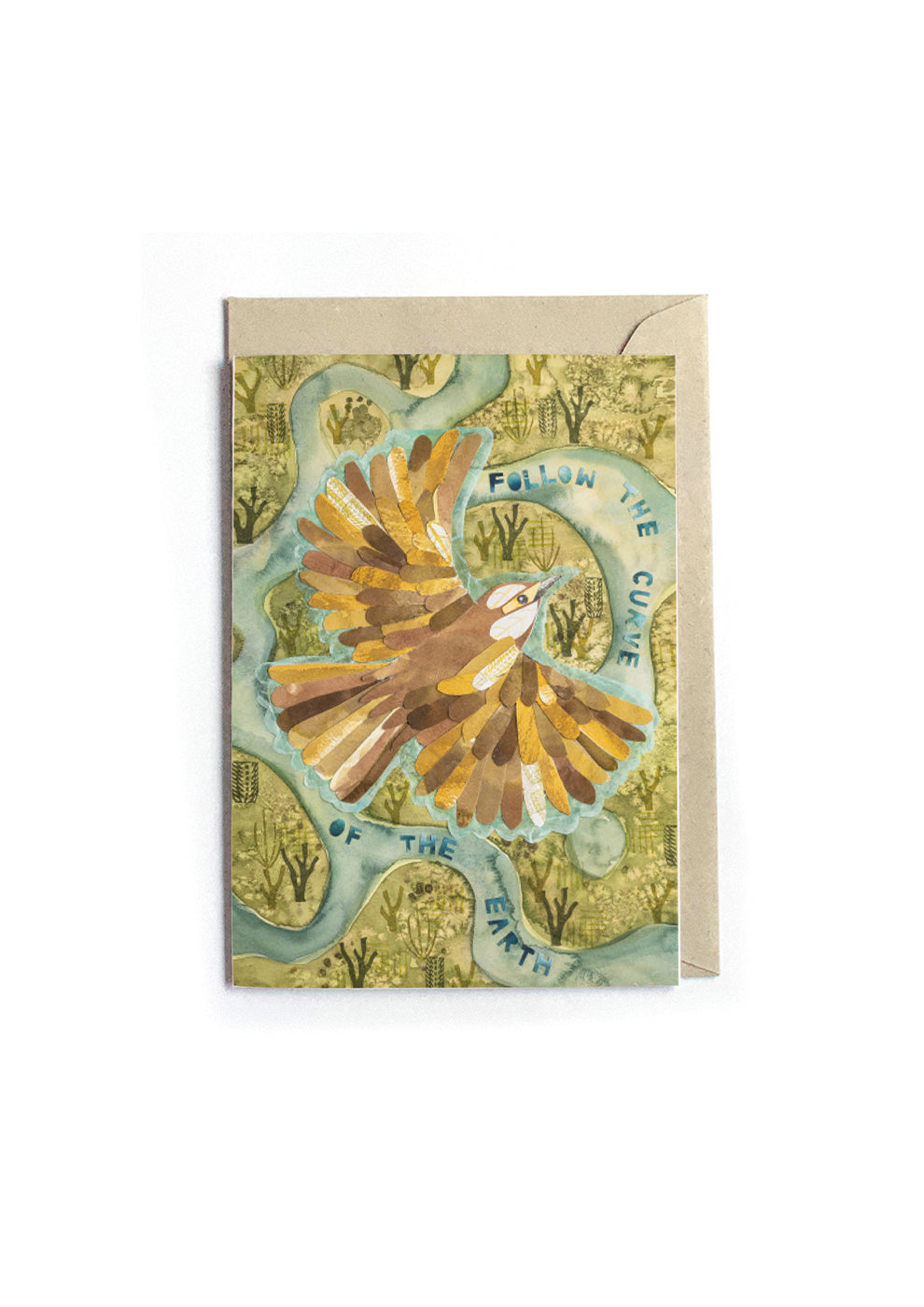 Follow the Curve of the Earth - Poetry Card