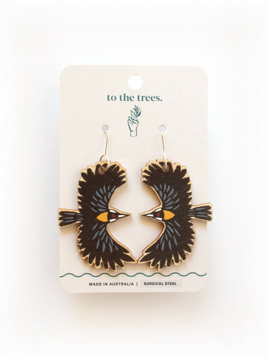 Flying Eastern Spinebill Earrings