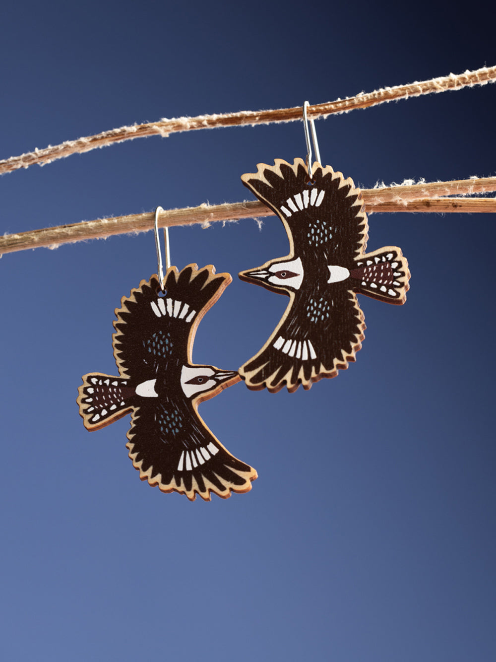 Flying Kookaburra Earrings