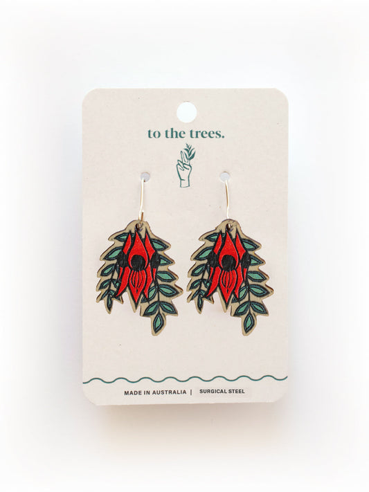 Sturt's Desert Pea Earrings