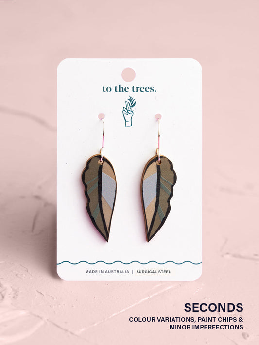 Gum Leaf Earrings (seconds)
