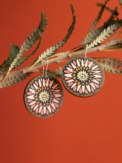 Strawflower Blossom Earrings