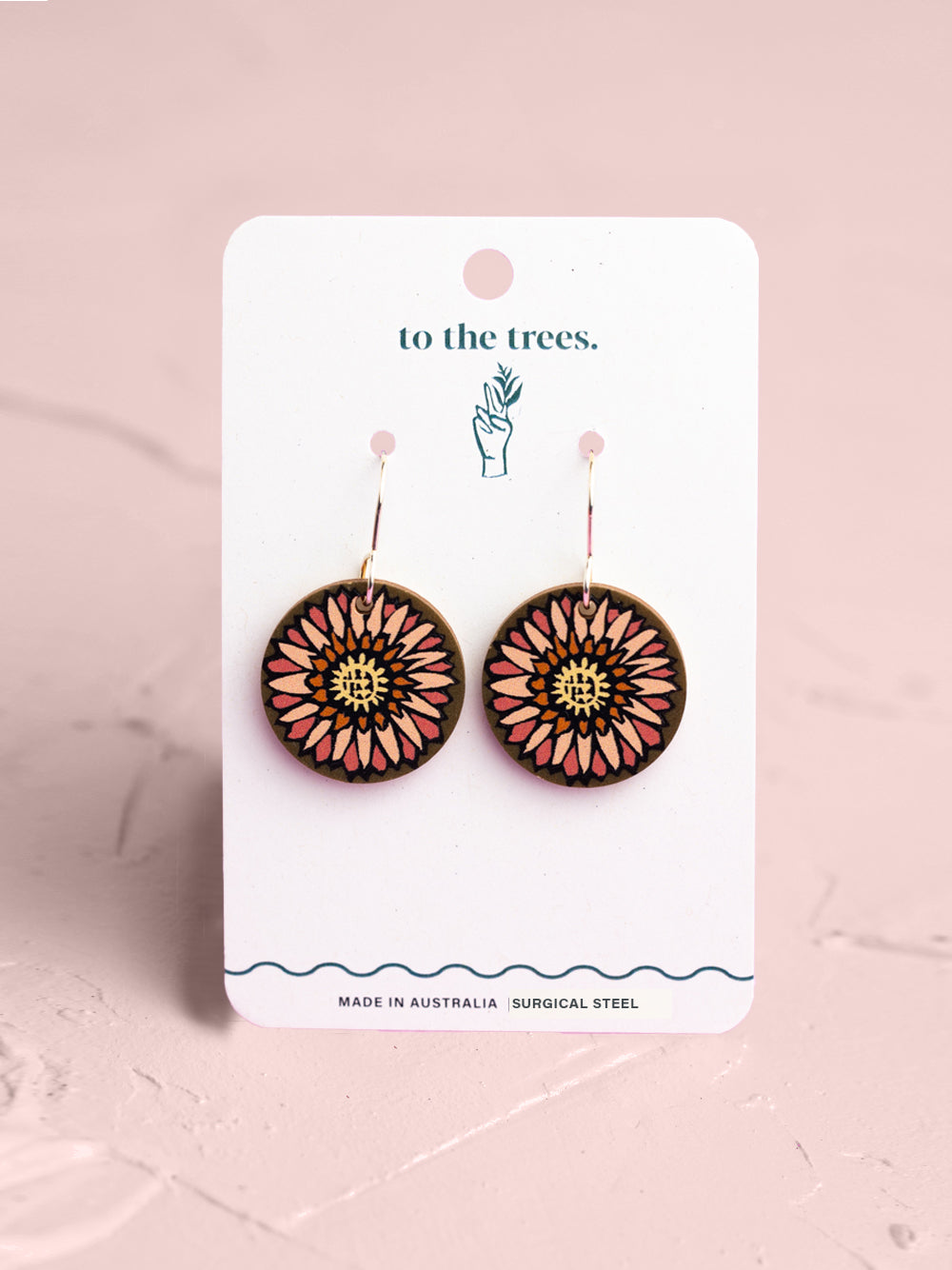 Strawflower Blossom Earrings