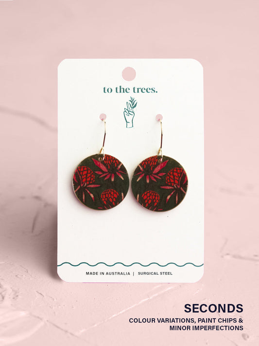 Waratah Earrings (seconds)