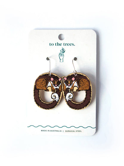 Ring-tailed Possum Earrings