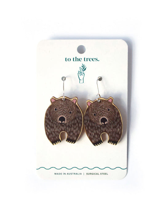 Wombat Earrings
