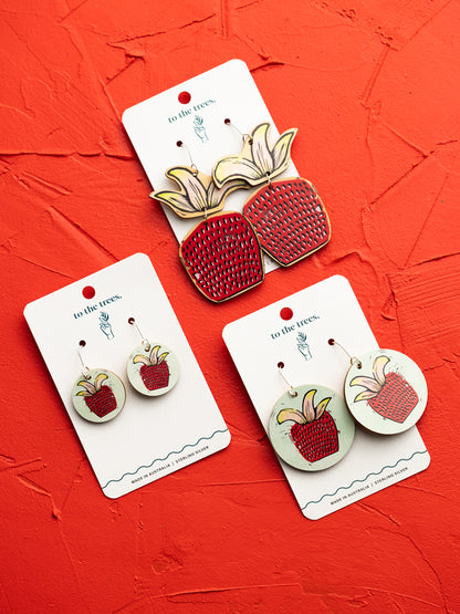 Atherton Raspberry Earrings