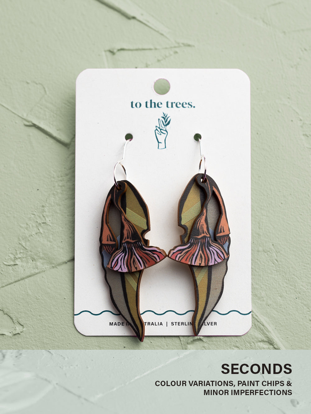 Gum Leaf Earrings (seconds)
