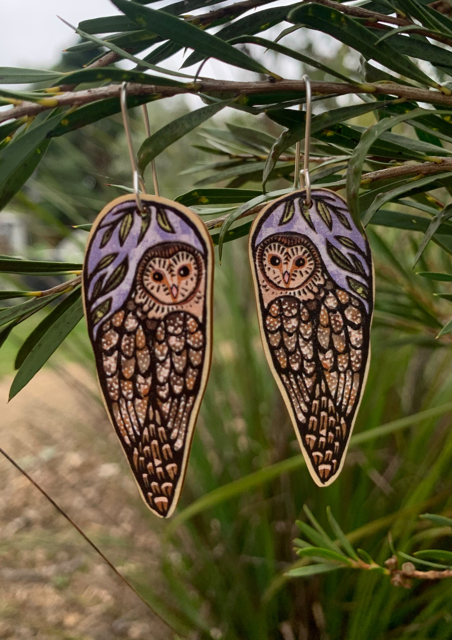 Masked Owl Earrings