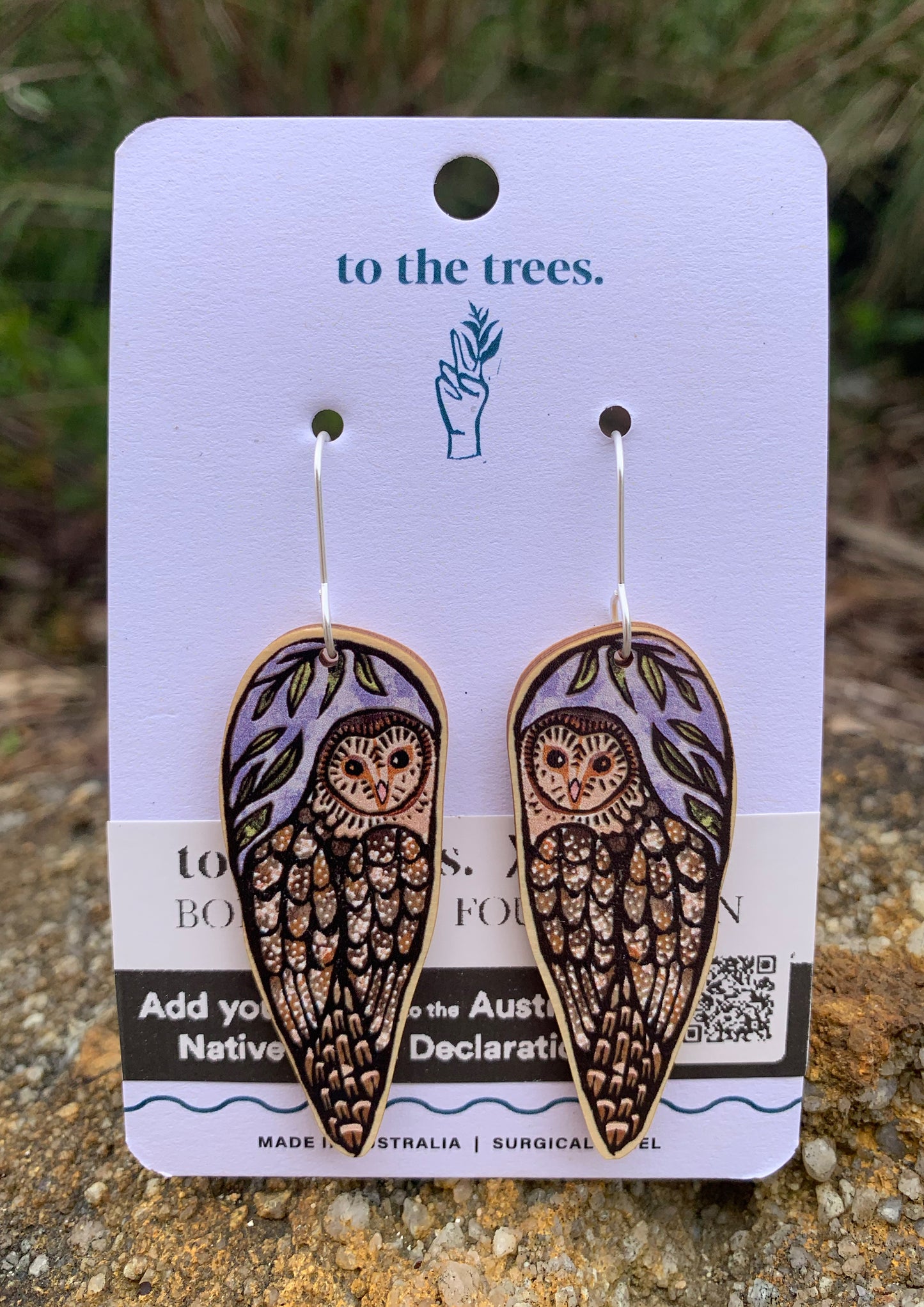 Masked Owl Earrings