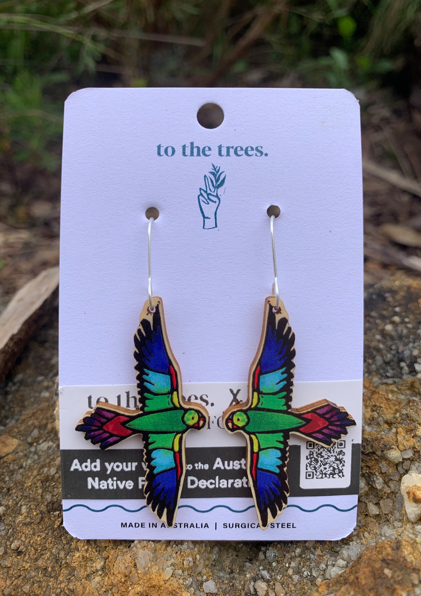 Swift Parrot Earrings