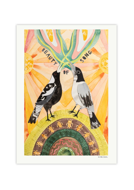 Beauty of Song Art Print | Australian Nature Wall Art