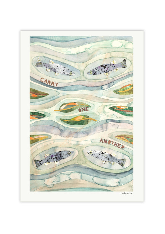 Carry One Another Art Print | Australian Nature Inspired Wall Art