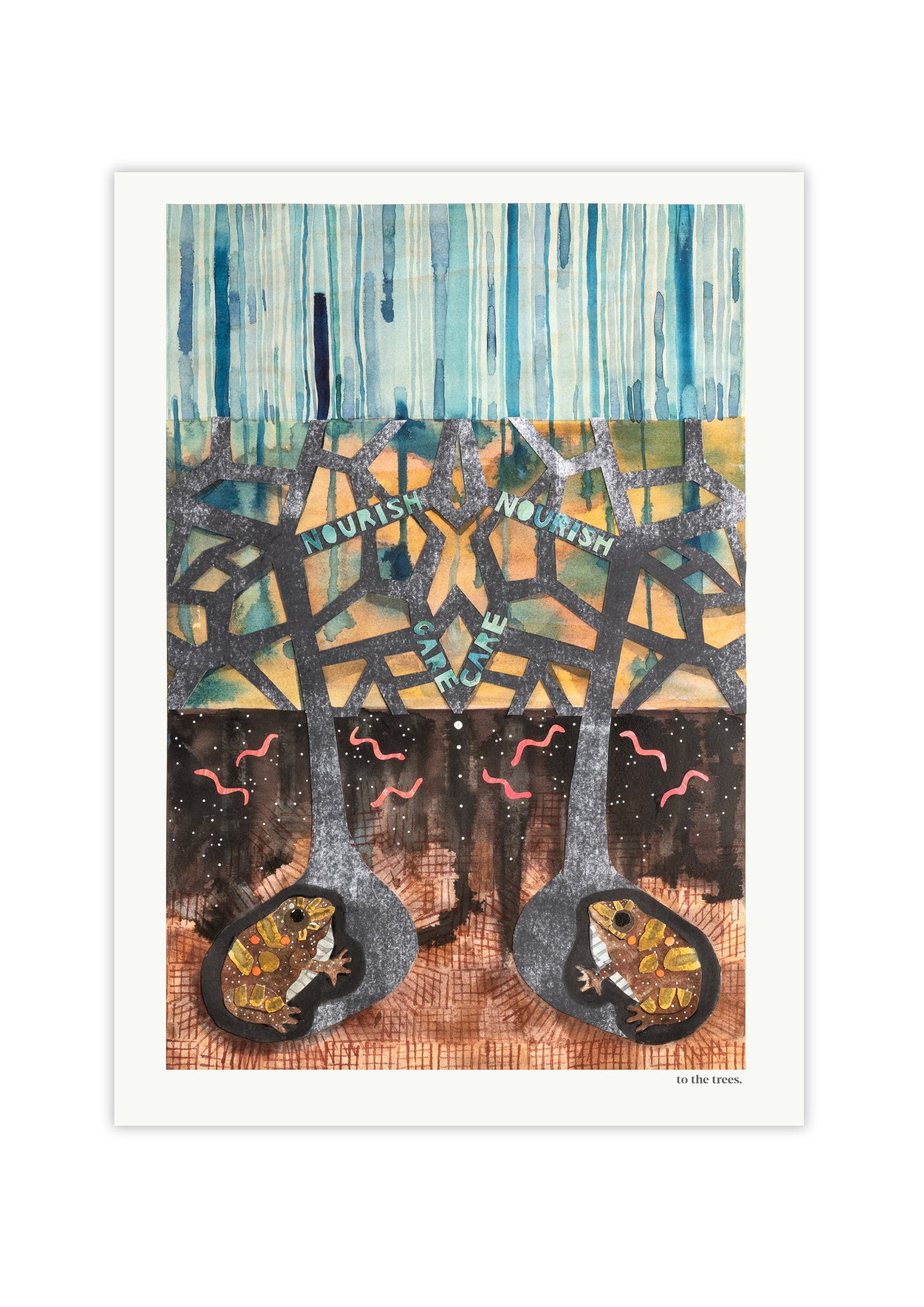 Nourish & Care Art Print | Australian Nature Inspired Wall Art
