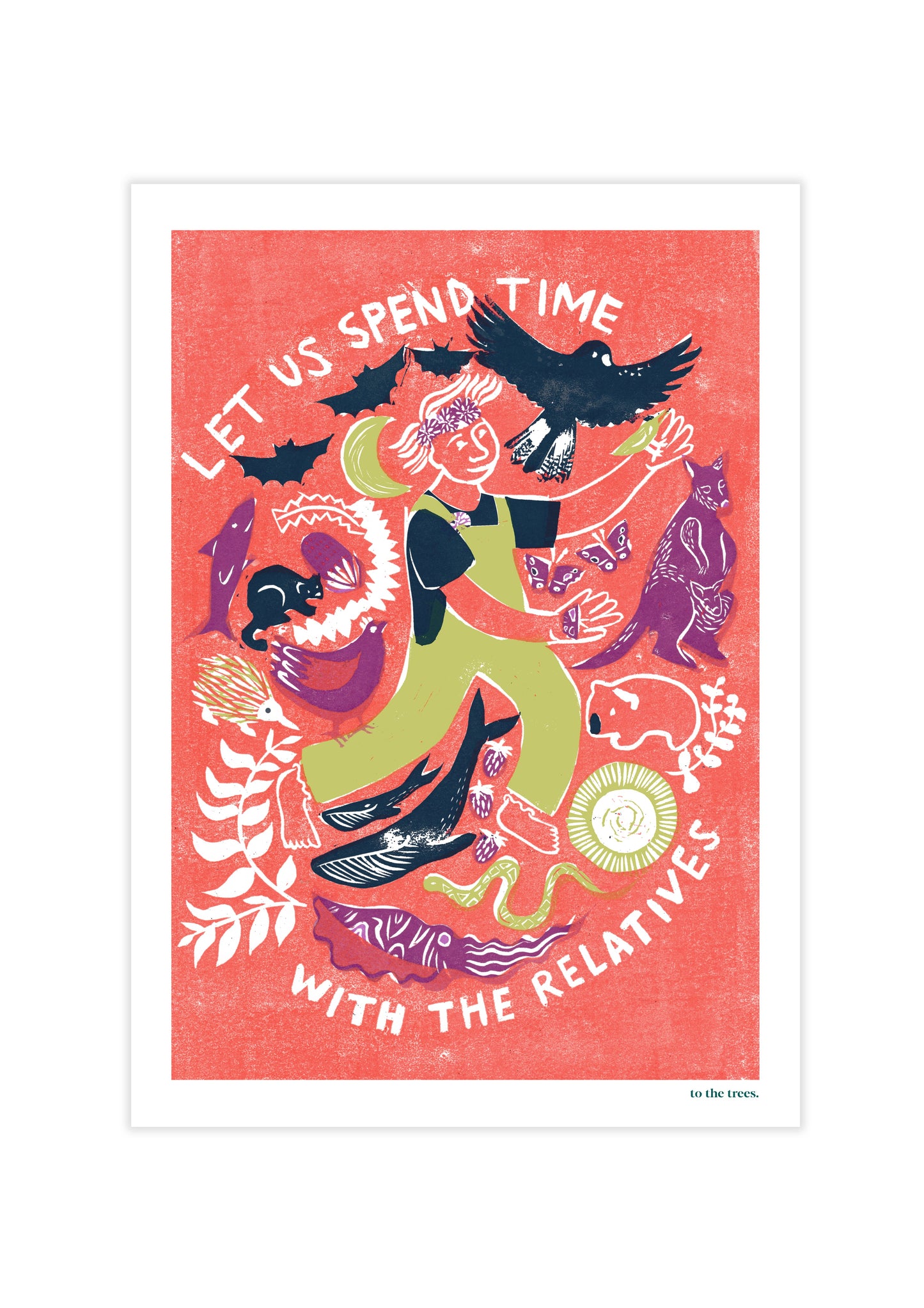 Time with The Relatives – Earth Connection Art Print | Australian Nature Inspired Wall Art