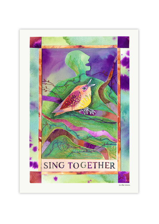Sing Together Art Print | Australian Nature Wall Art