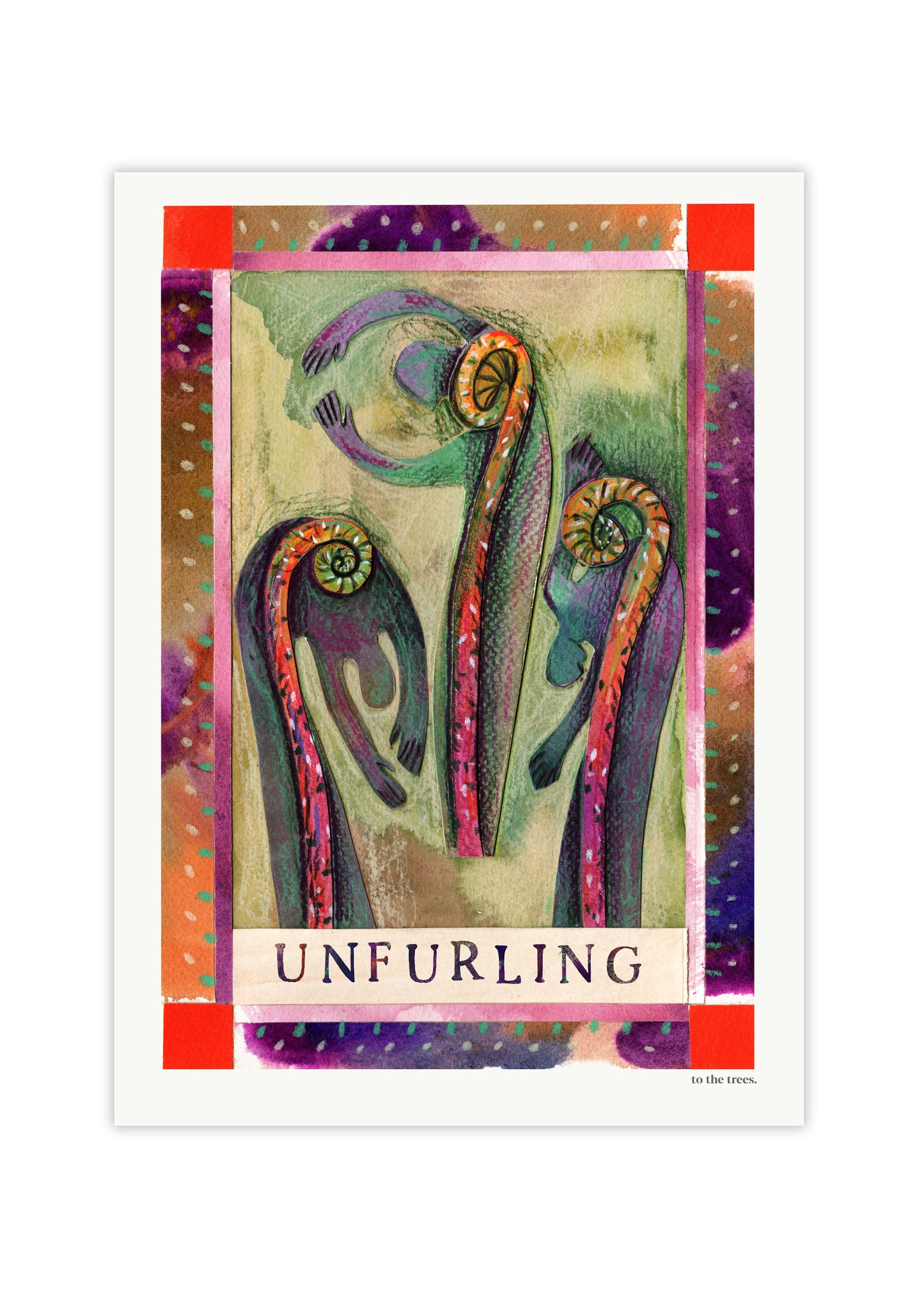 Unfurling Art Print | Botanical Australian Wall Art