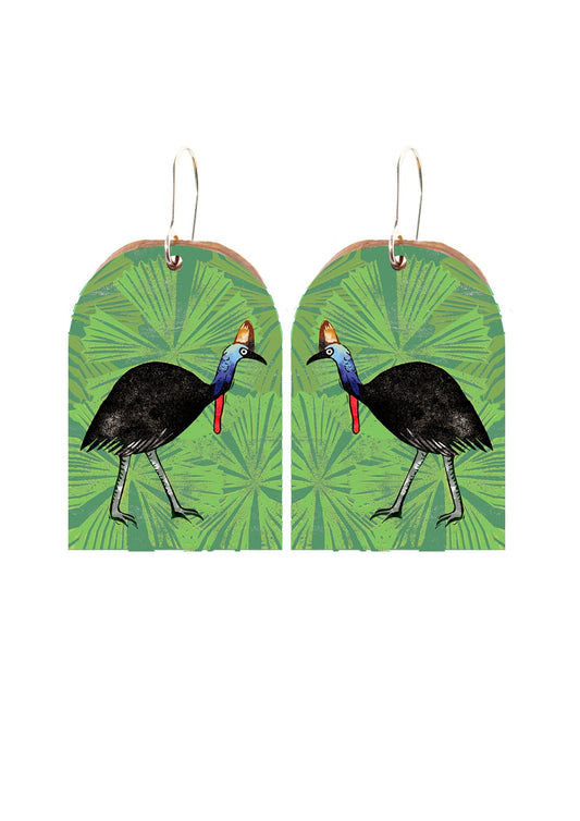 Cassowary Earrings