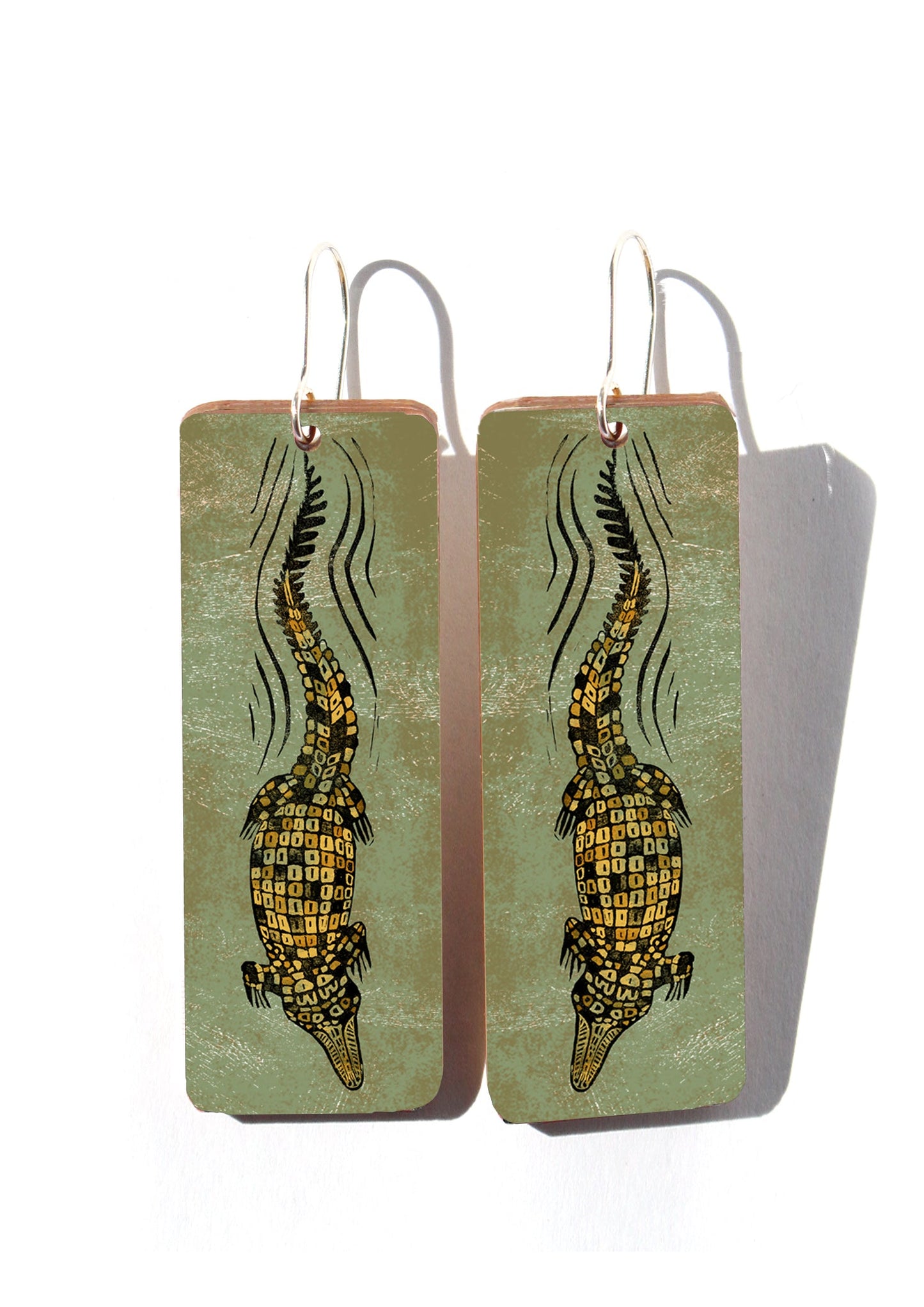 Saltwater Crocodile Earrings