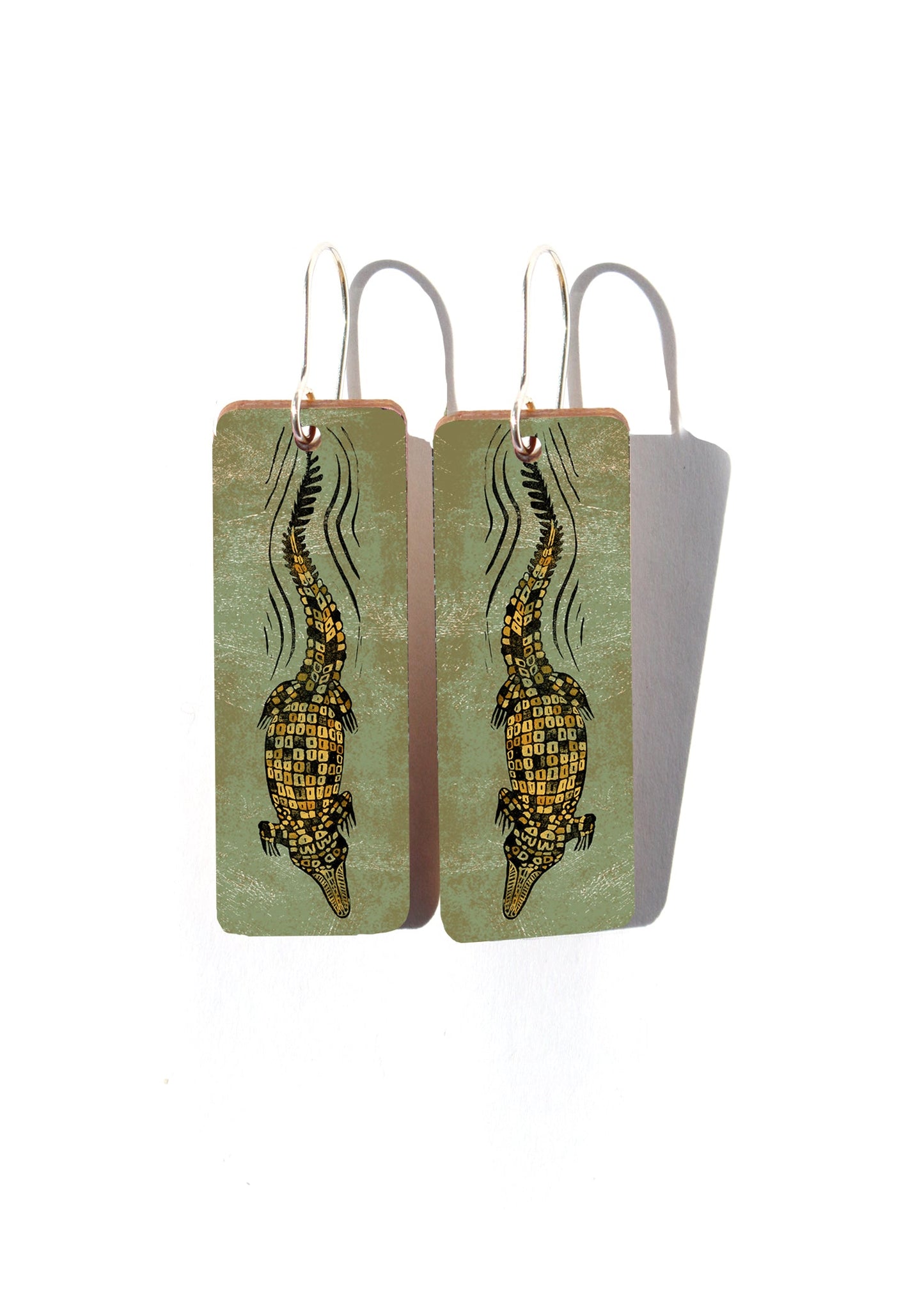 Saltwater Crocodile Earrings