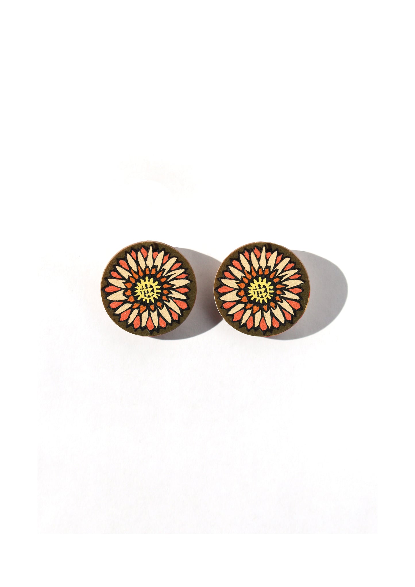 Strawflower Blossom Earrings