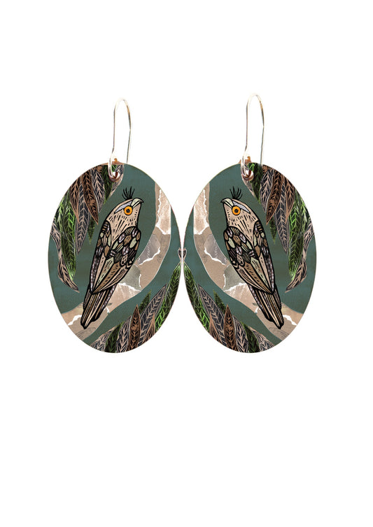 Tawny Frogmouth Earrings