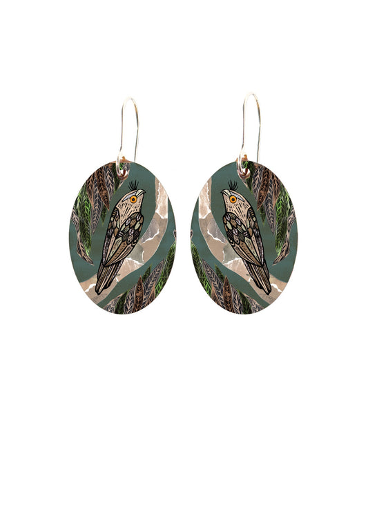 Tawny Frogmouth Earrings