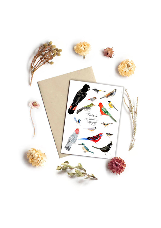 Greeting Card - Some Birds of Australia