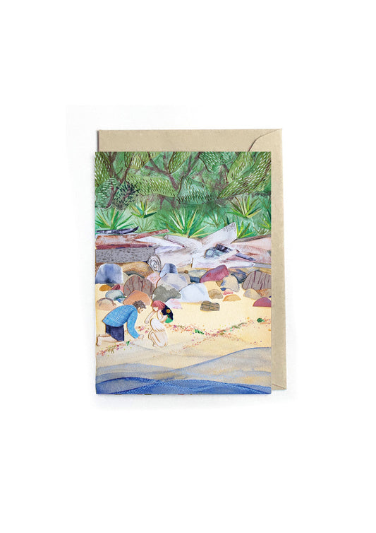 Beachcombing in Spring Card