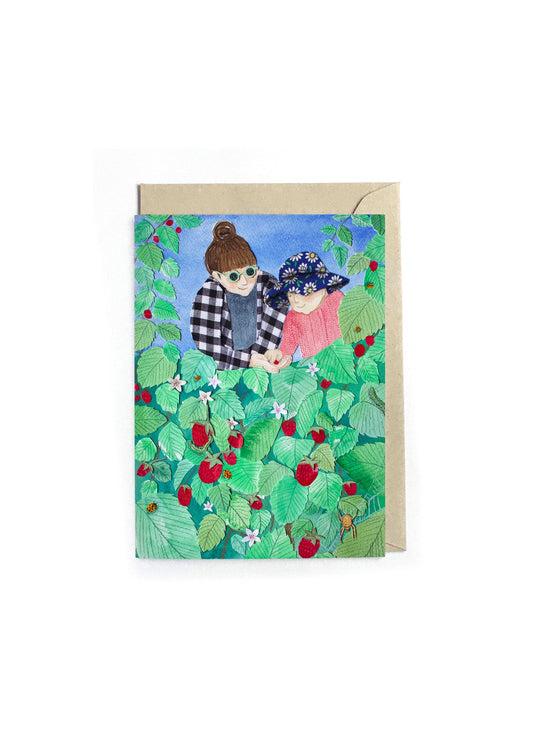 Berry Picking – Australian Nature Greeting Card | Eco Friendly Recycled Card